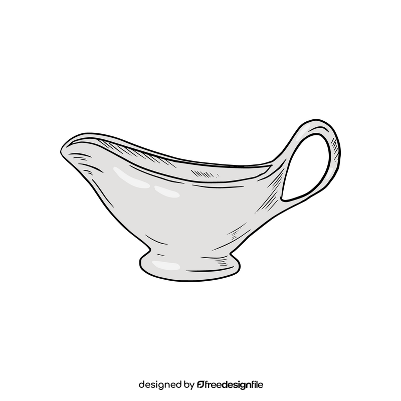 Ceramic Sauce Boat clipart