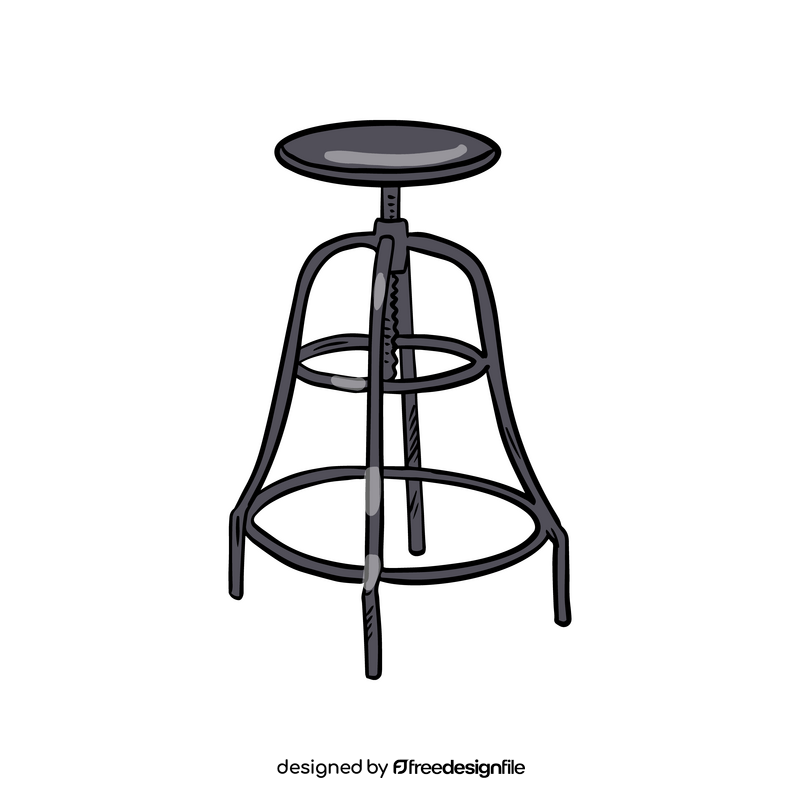 Swivel Bar Stool clipart