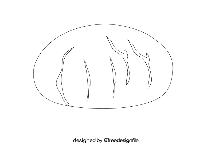 Pizza Dough black and white clipart