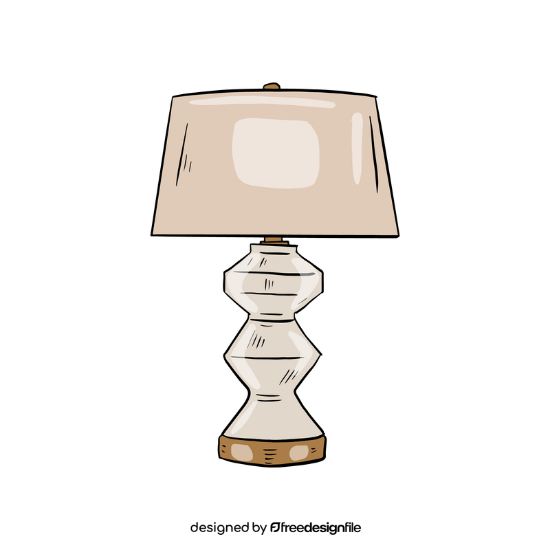 Drum Table Lamp clipart