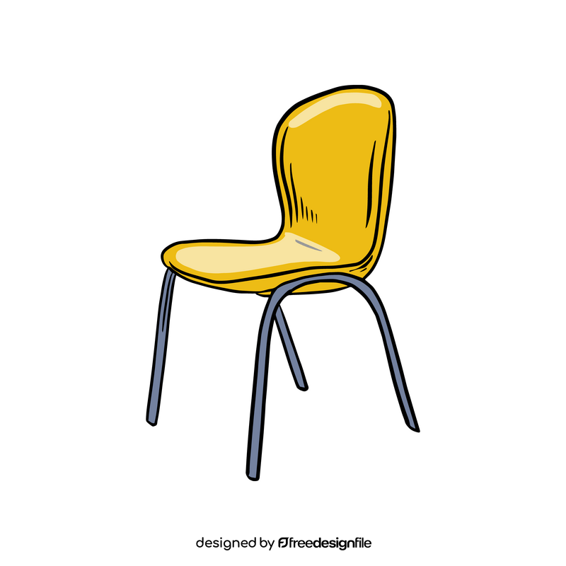 Plastic Stacking Chair clipart