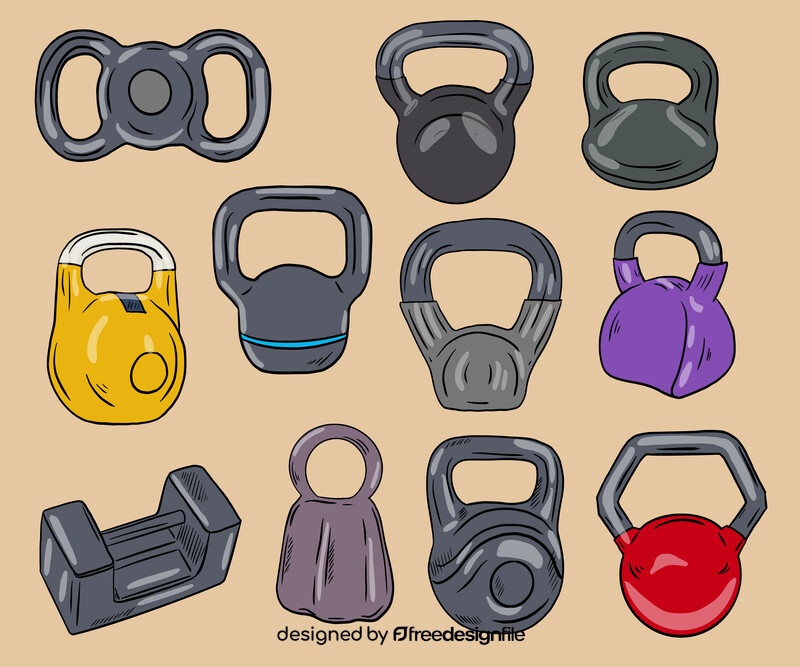 Kettlebells vector