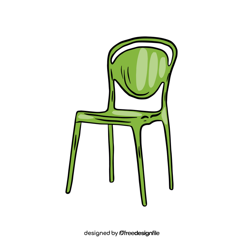 Plastic Stacking Chair clipart