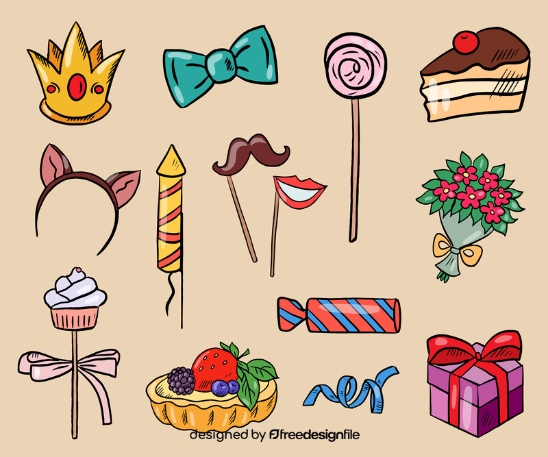 Party Set vector