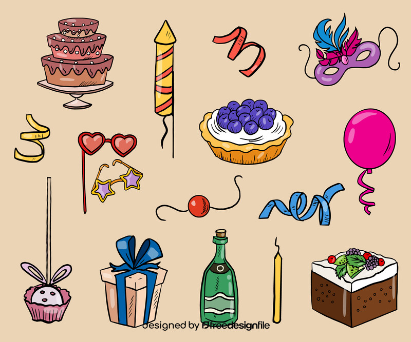 Party Set vector