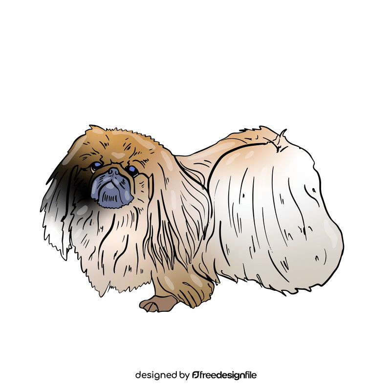 Pekingese clipart