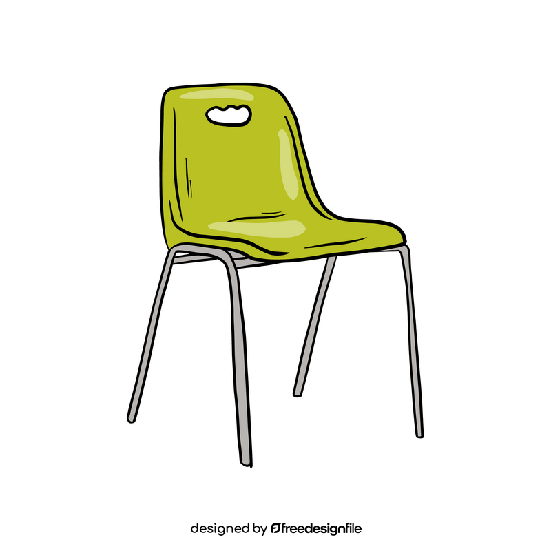 Plastic Stacking Chair clipart