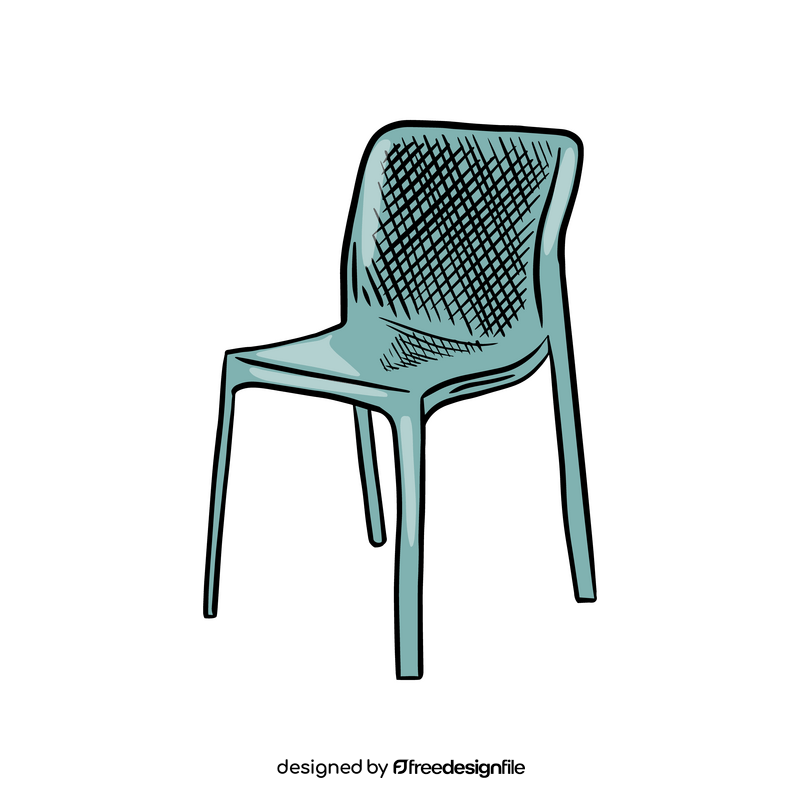 Plastic Stacking Chair clipart