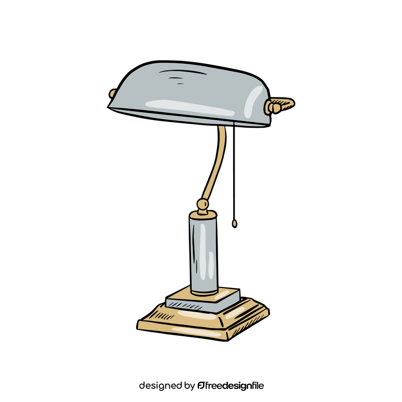 Bank Table Lamp clipart