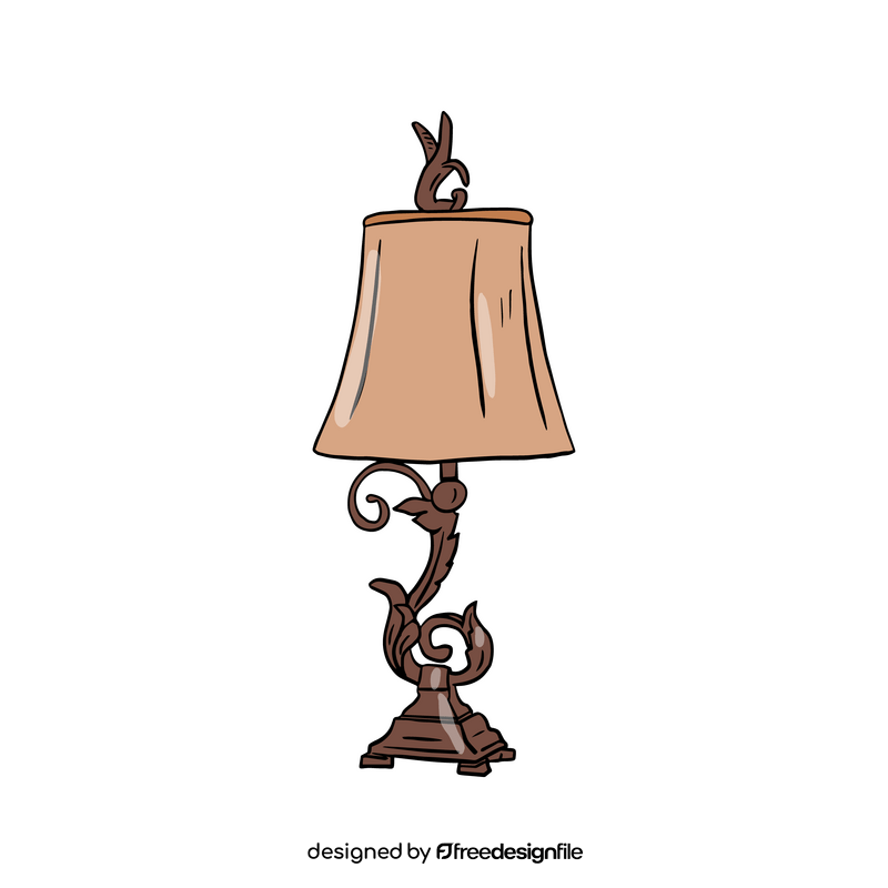 Vintage Table Lamp clipart