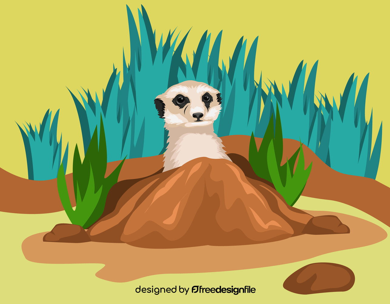 Meerkat illustration vector image