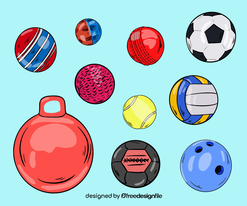 Set of Balls vector