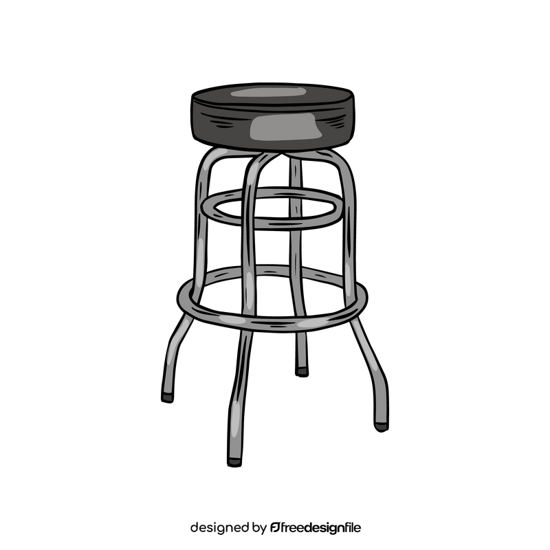 Vinyl Bucket Stool clipart