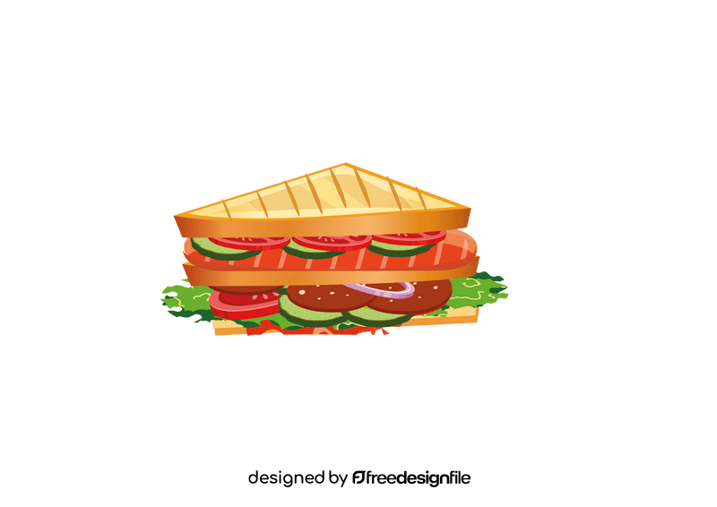 Triangle Sandwich clipart