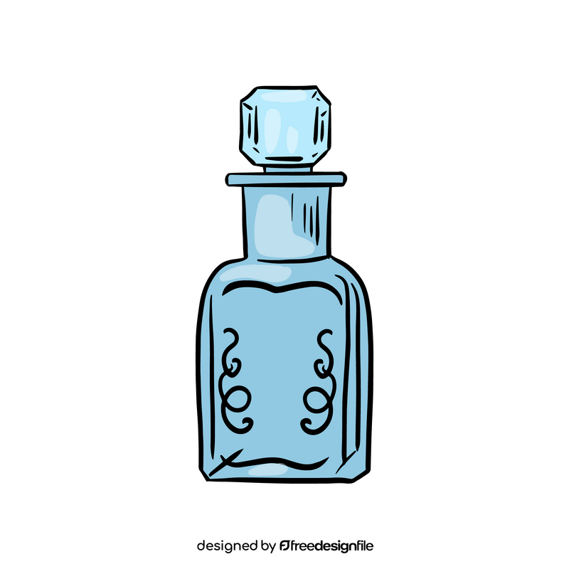 Vintage Glass Bottle clipart