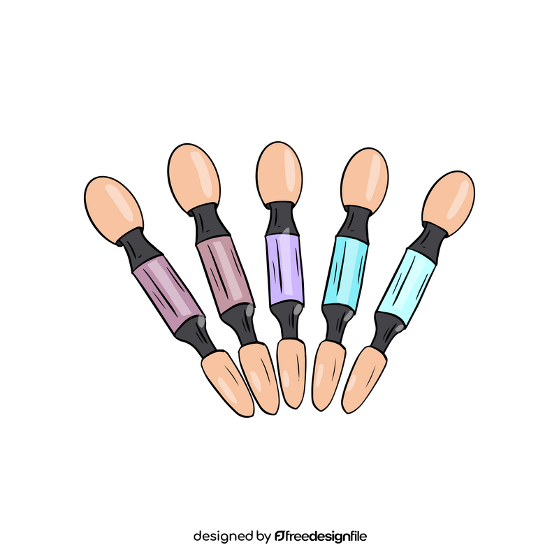 Sponge Tip Eyeshadow Applicators clipart