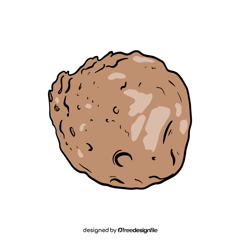 Phobos, moon of Mars clipart