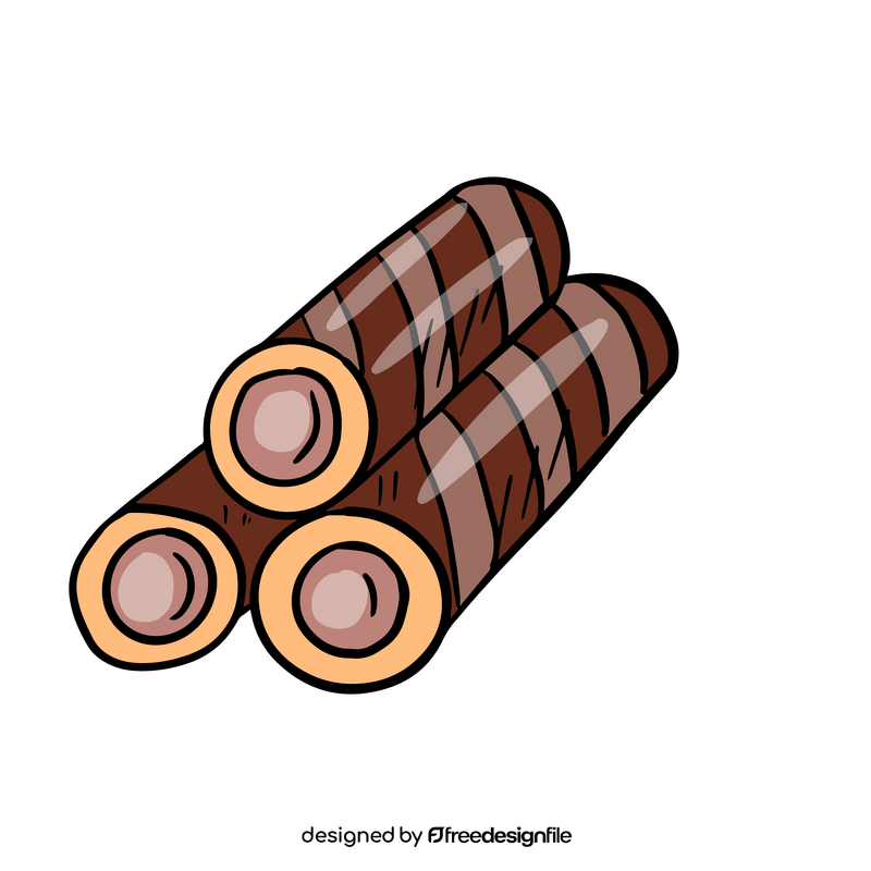 Wafer tubes clipart