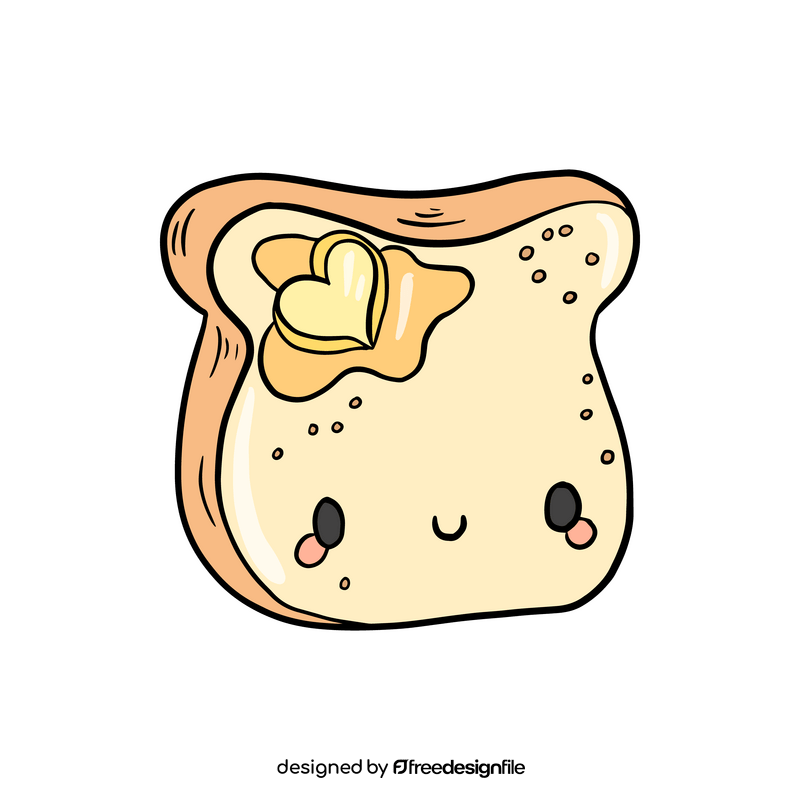 Kawaii sandwich clipart