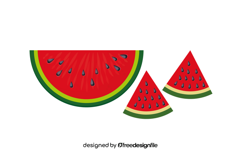 Watermelon Slices clipart