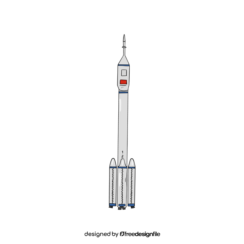 Long rocket clipart