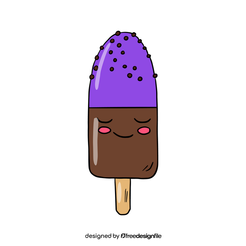 Kawaii ice cream clipart