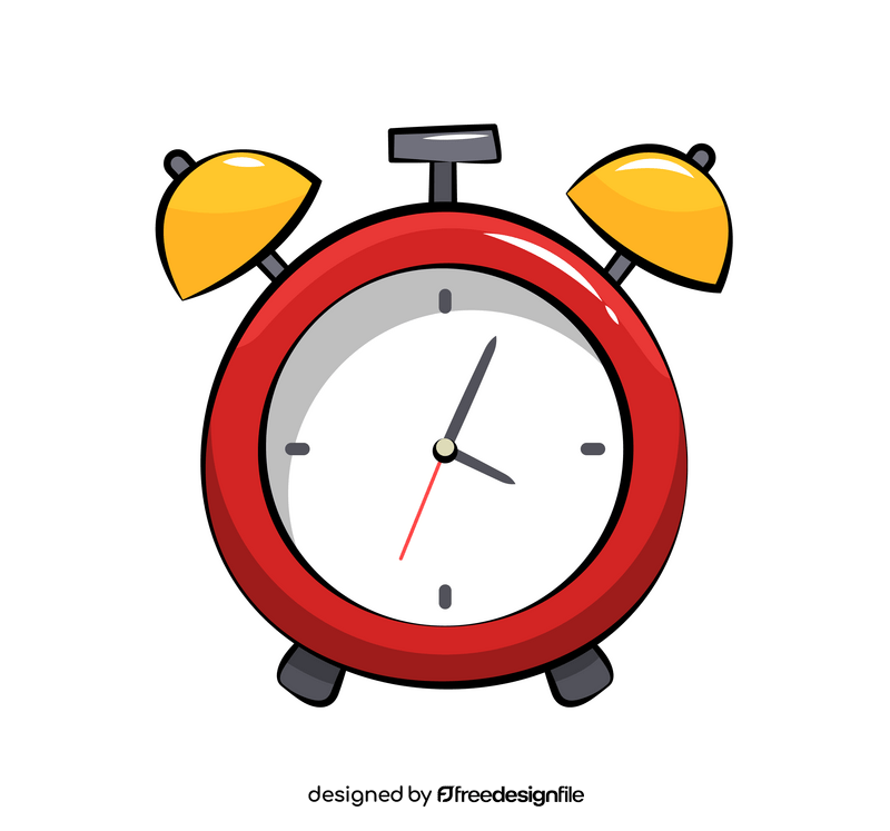 Alarm clock cartoon clipart