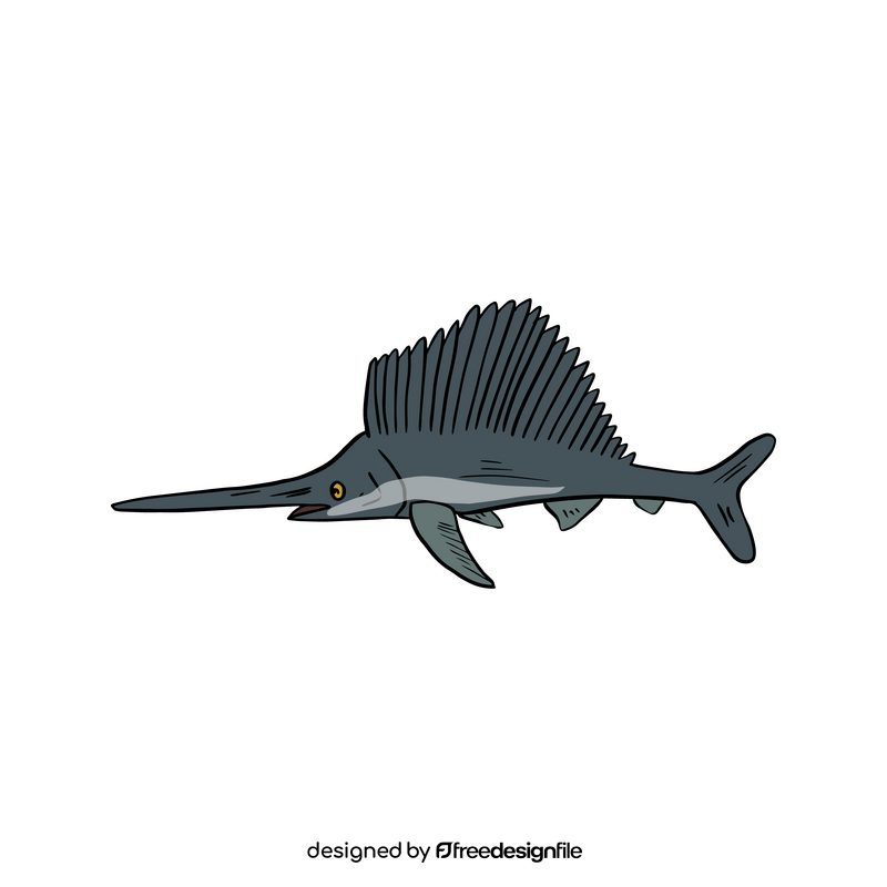 Sailfish, fish clipart