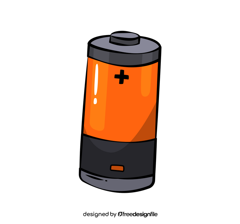 Battery cartoon clipart