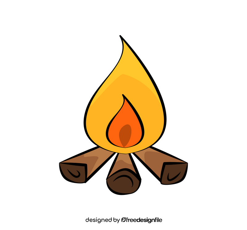 Bonfire cartoon clipart