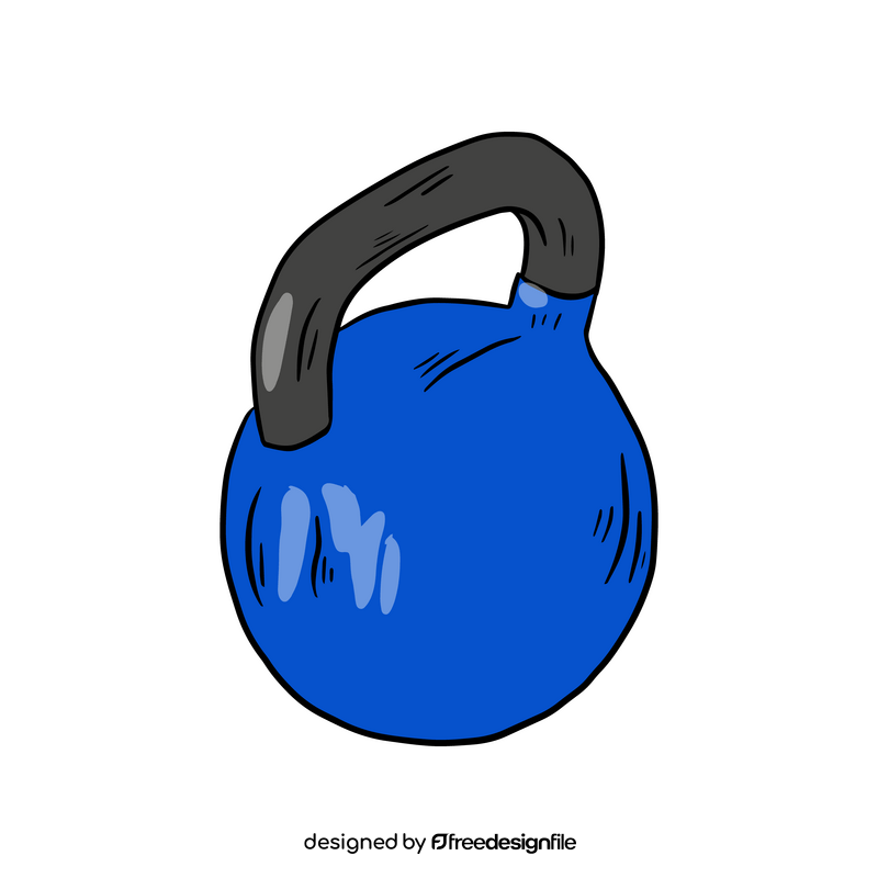 Fitness kettlebell clipart