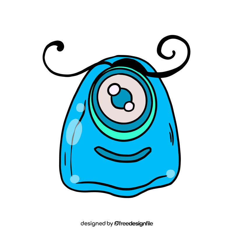 Blue Jelly Monsters clipart