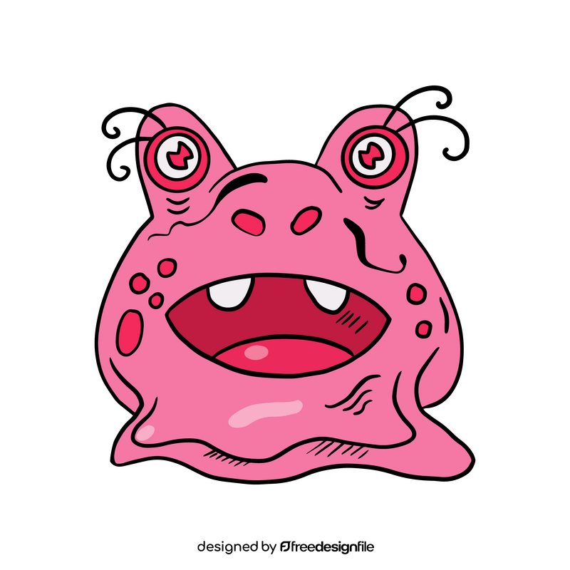 Pink Jelly Monsters character clipart