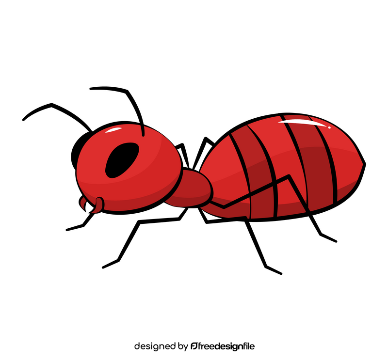 Red Ant cartoon clipart