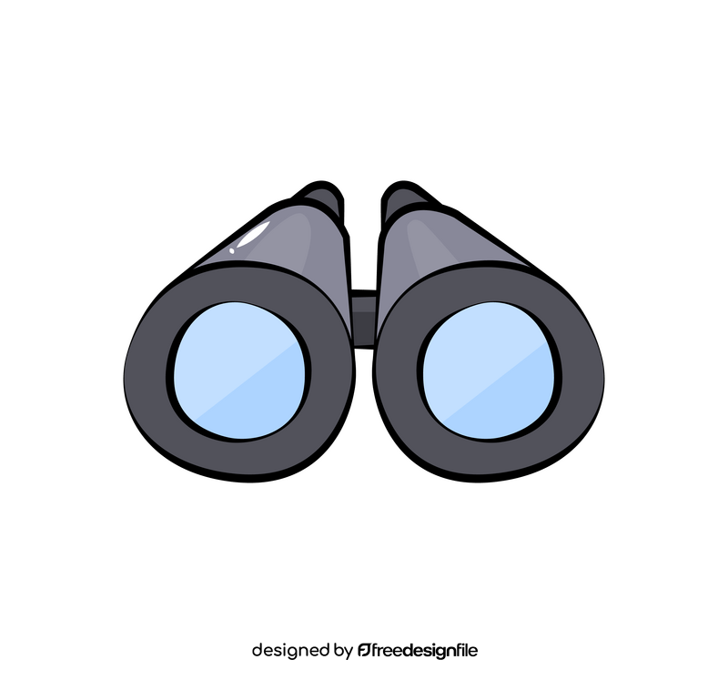 Binoculars cartoon clipart