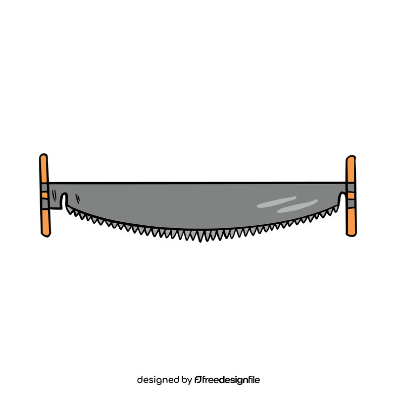 Two man crosscut saw clipart