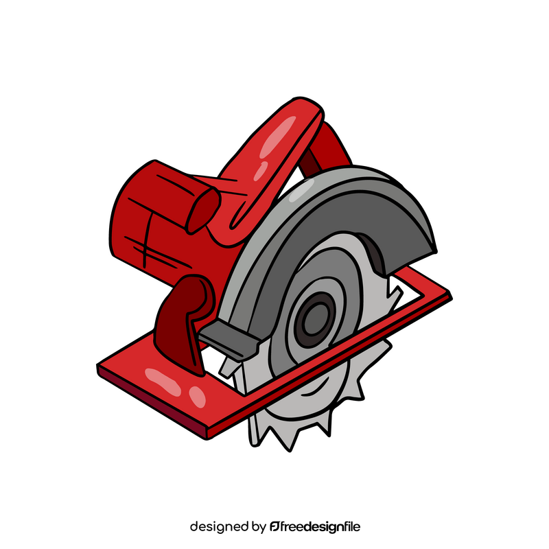 Circular saw cartoon clipart