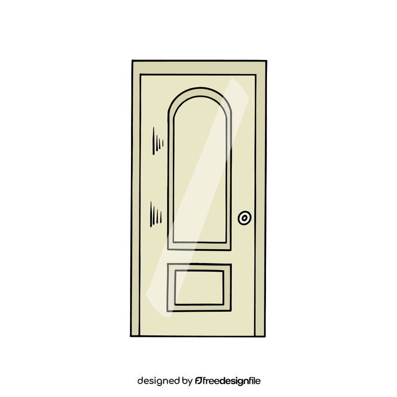 Panel door clipart