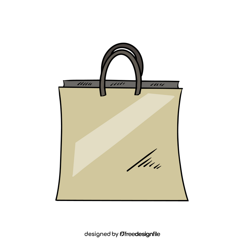 Cartoon paper bag clipart