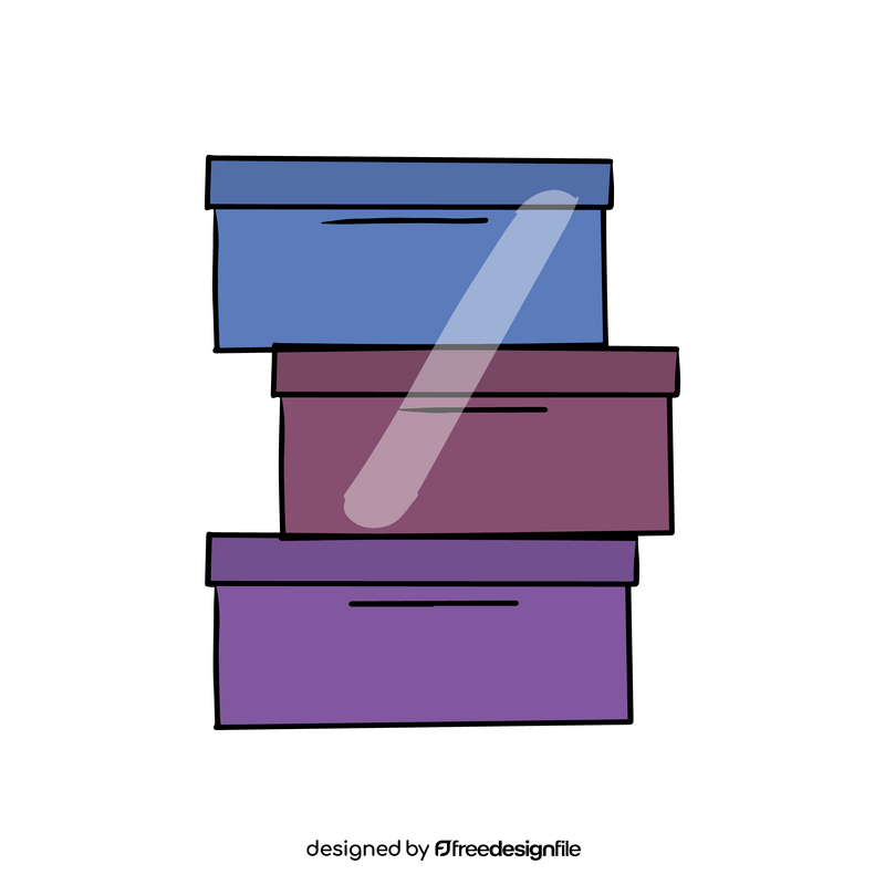 Boxes cartoon clipart