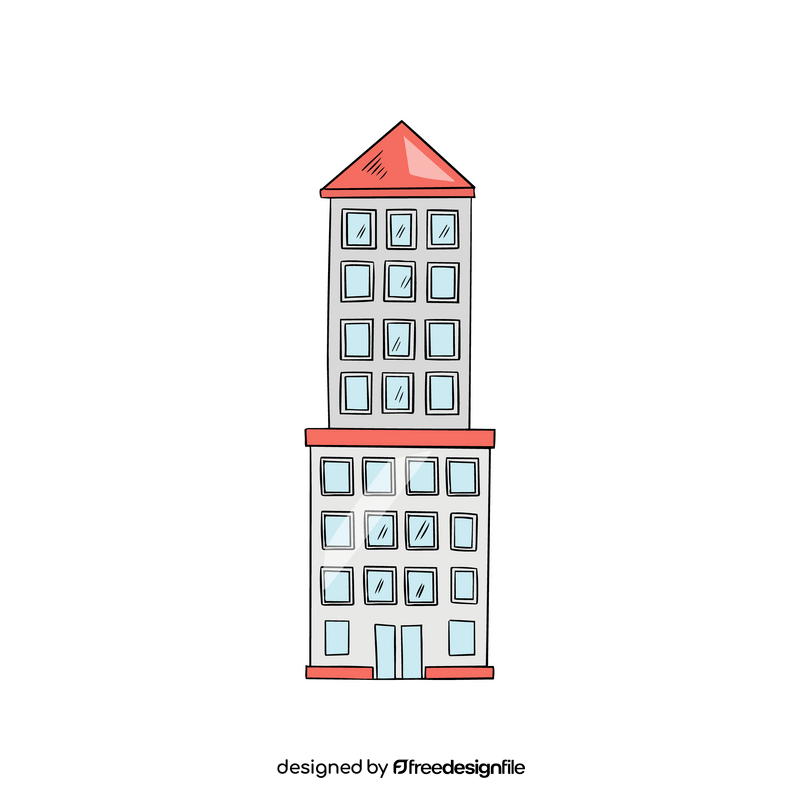 Building cartoon clipart