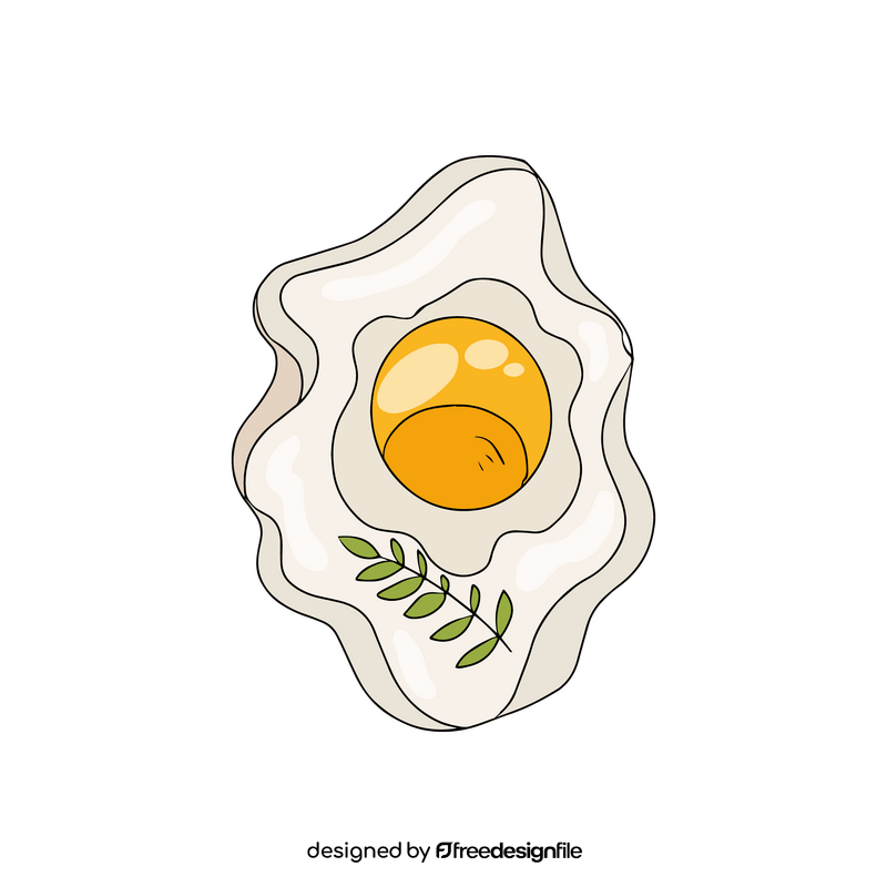 Fried egg clipart