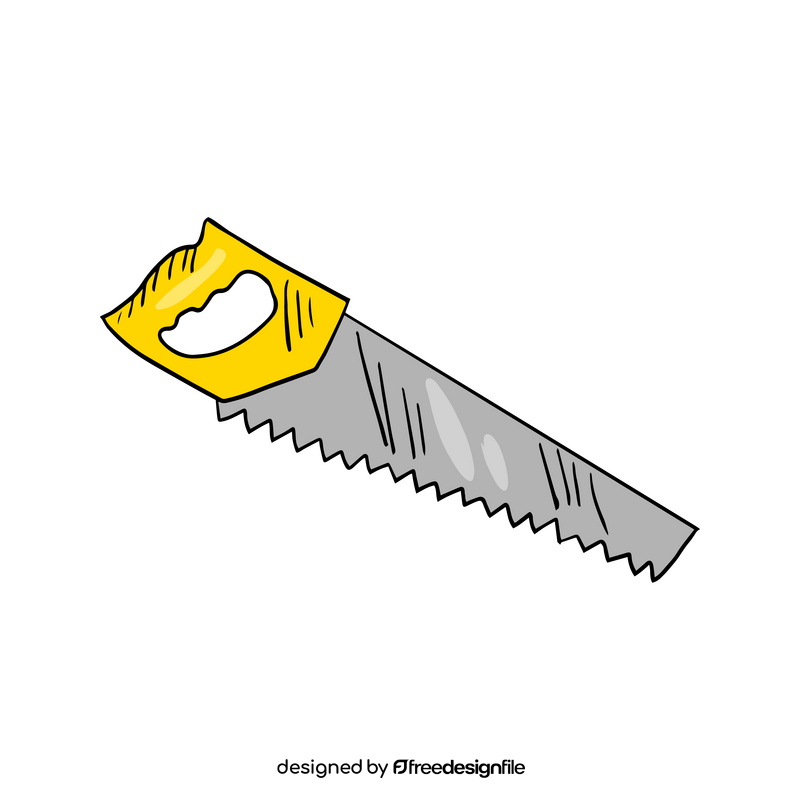 Cartoon hand saw clipart