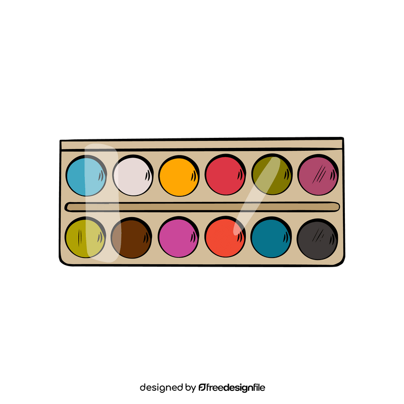 Color paint palette clipart