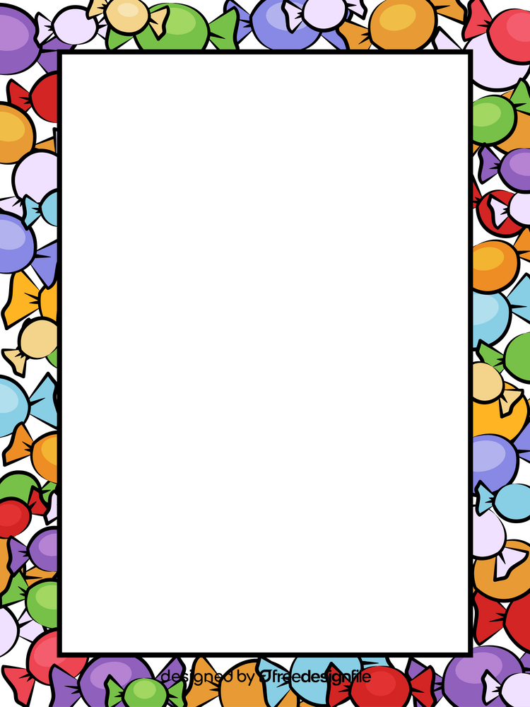 Candy border clipart