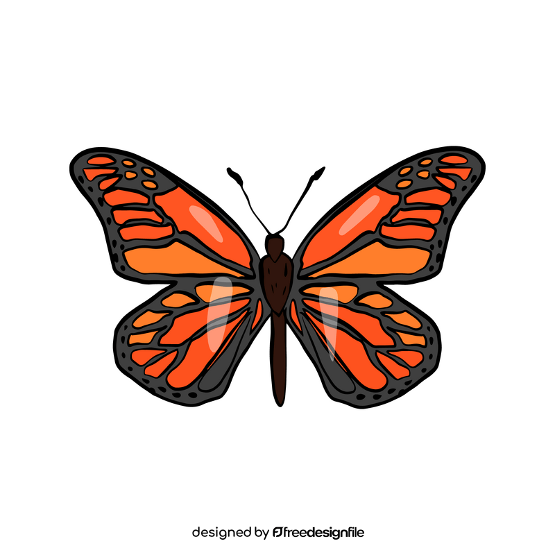 Butterfly cartoon clipart