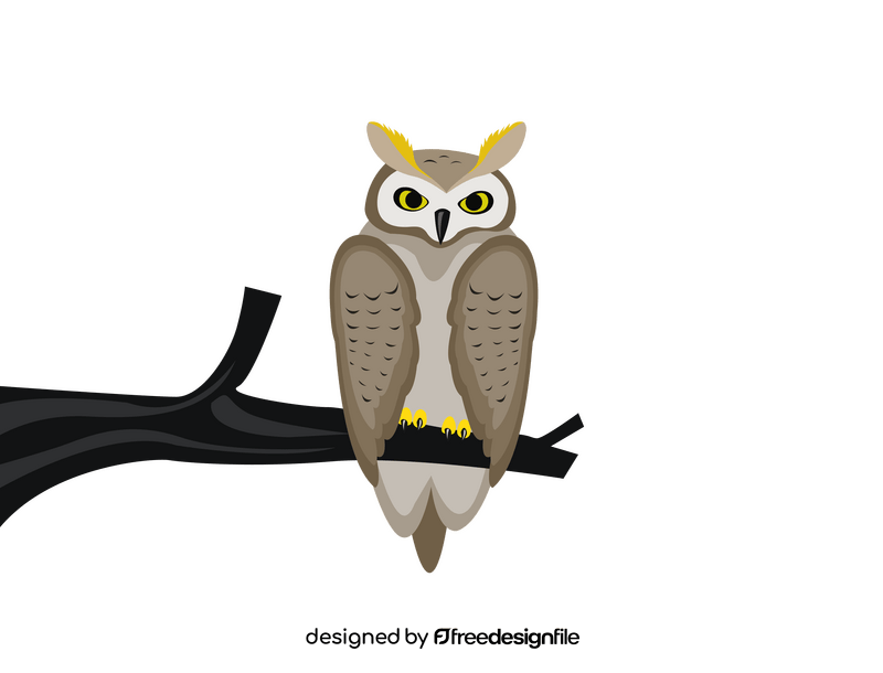 Owl in Night clipart
