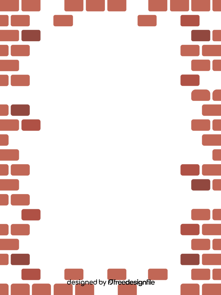 Brick frame border clipart