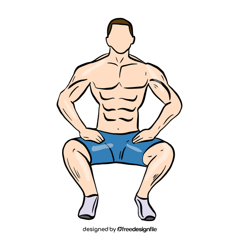 Squats clipart