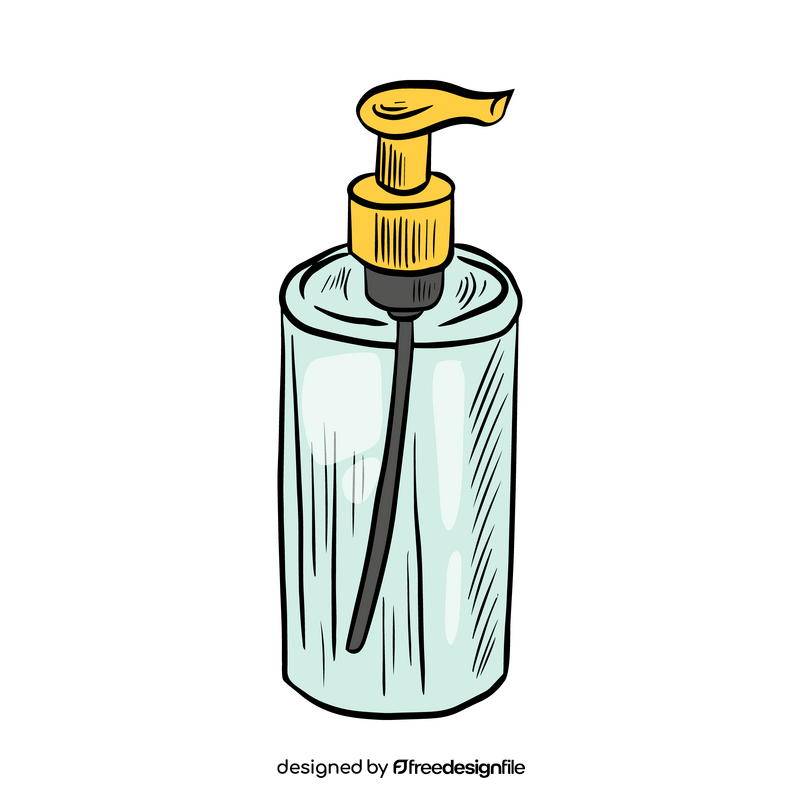 Bottle for spa clipart